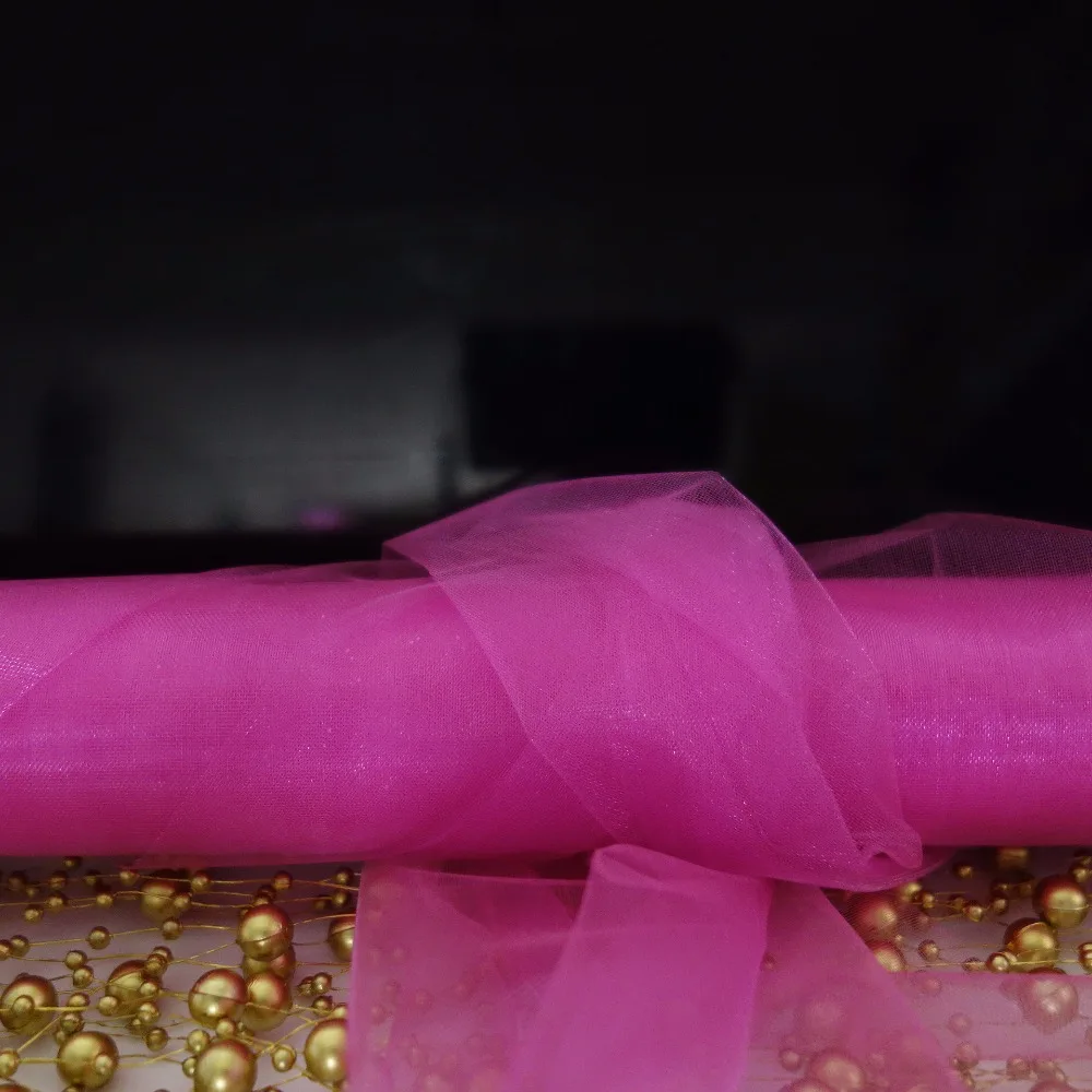 1 шт./лот 36 см * 10 ярдов прозрачная органза рулон для свадебного украшения (17 видов