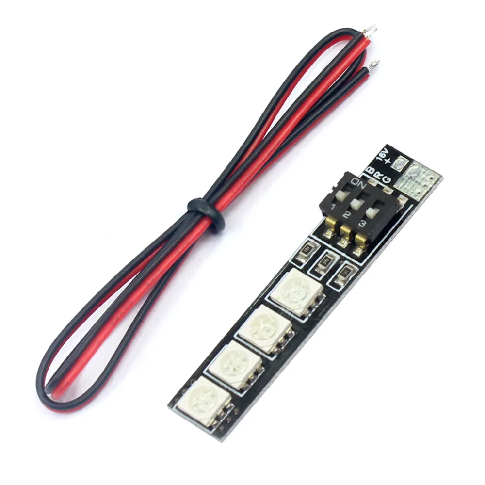 6 шт. RGB 5050 Светодиодная панель 5 в 12 В 16 3S 4S 7 видов цветов DIP переключатель для RC 250
