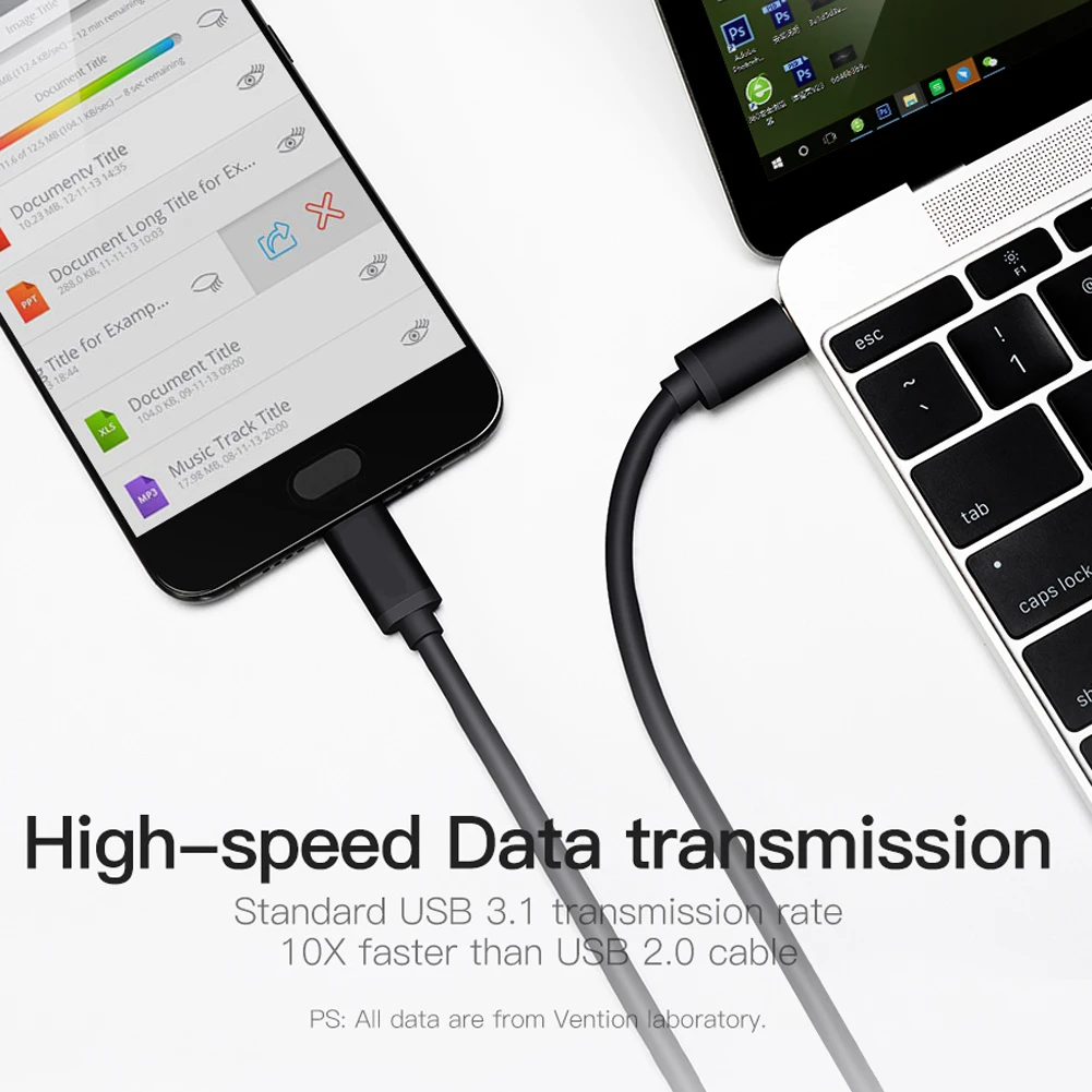 5 А USB C к Type кабель Мужской мужчине PD 100 Вт супер быстрый зарядный для передачи