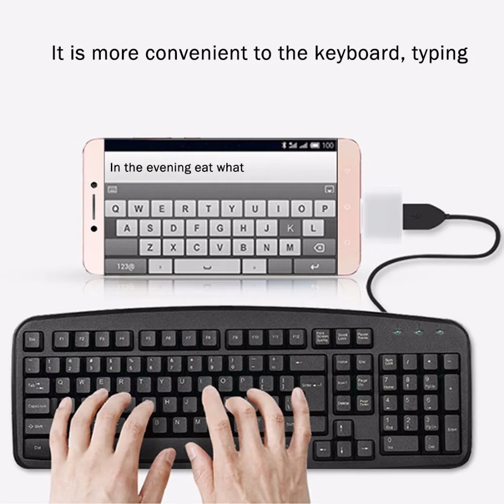 HAWEEL пластиковый USB Type-C папа к 2 0 Женский OTG передачи данных зарядный адаптер для