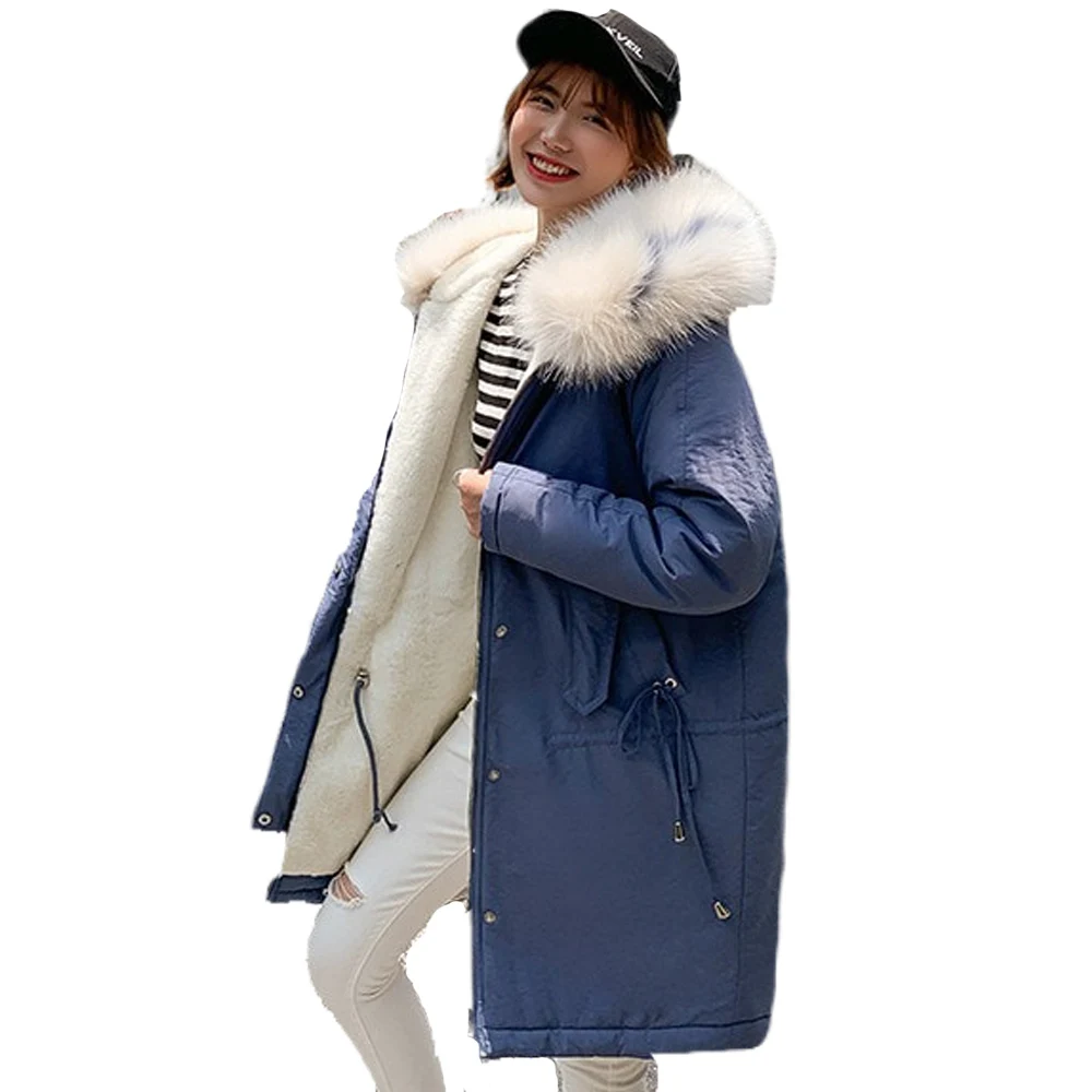 Популярная 2019 Высококачественная Женская куртка длинная парка стильная новая