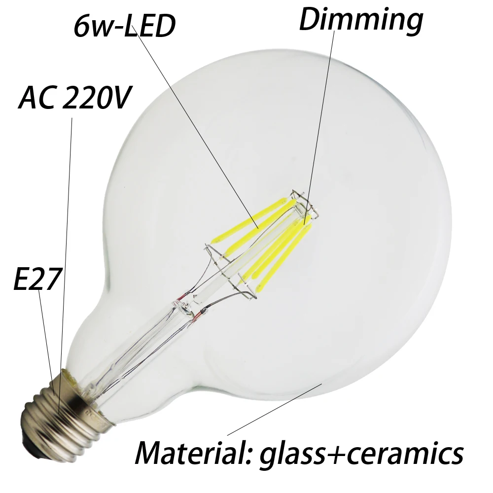 12 pcs/lot Retro energy saving lamp LED Edison light bulb E27 creative art bar restaurant industrial wind buld | Лампы и освещение