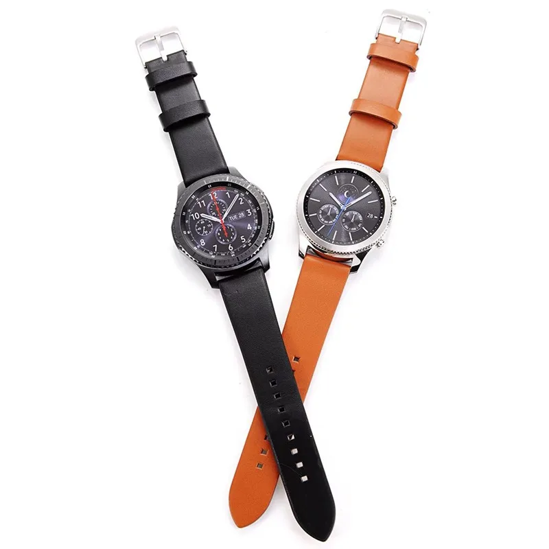 Сменный ремешок для часов из натуральной кожи 22 мм Samsung Gear S3 классический/Gear