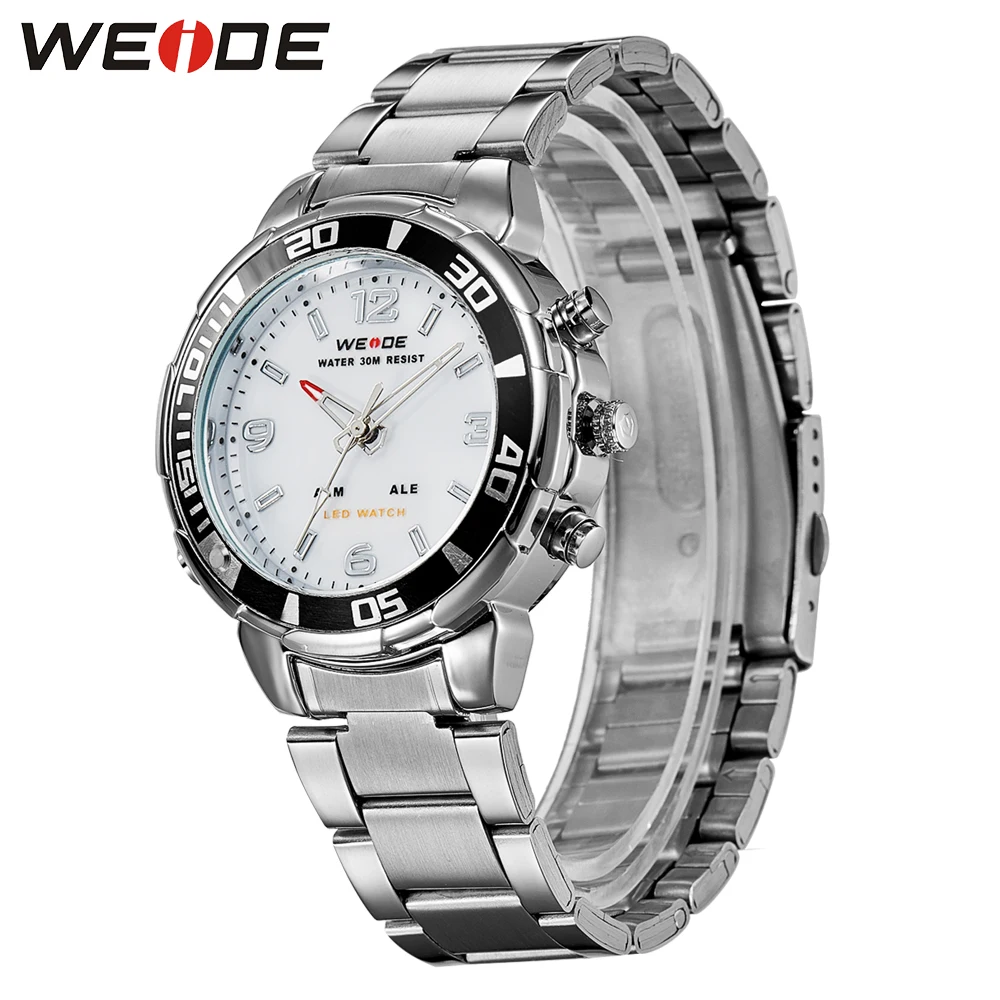 Новинка WEIDE мужские роскошные брендовые кварцевые военные армейские спортивные