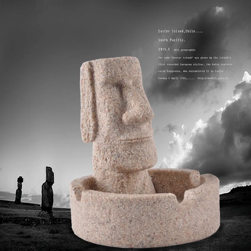 Easter Island Rapa Nui Stone Creative ashtray | Дом и сад