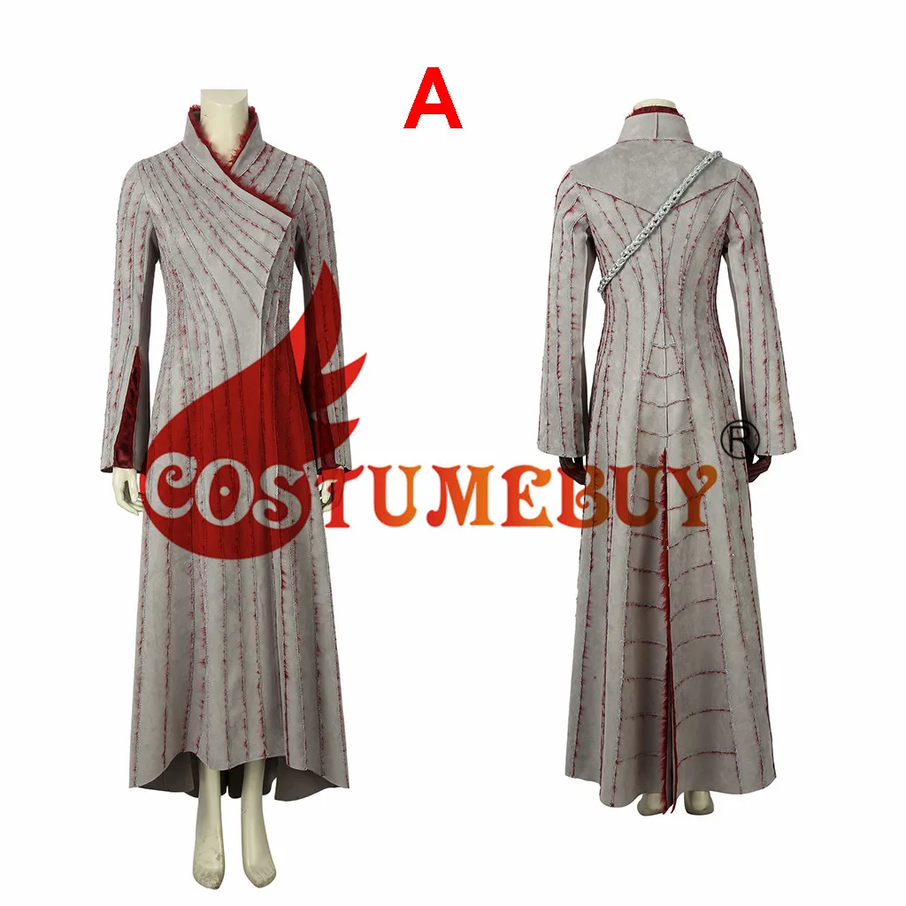 CostumeBuy костюм для косплея из Игры престолов 8 сезон Дракон матери Дейенерис Таргариен костюм средневековый женский костюм Тренч L920