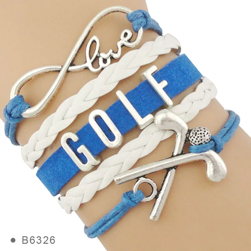 Женский кожаный браслет-Шарм Для Гольфа | Украшения и аксессуары
