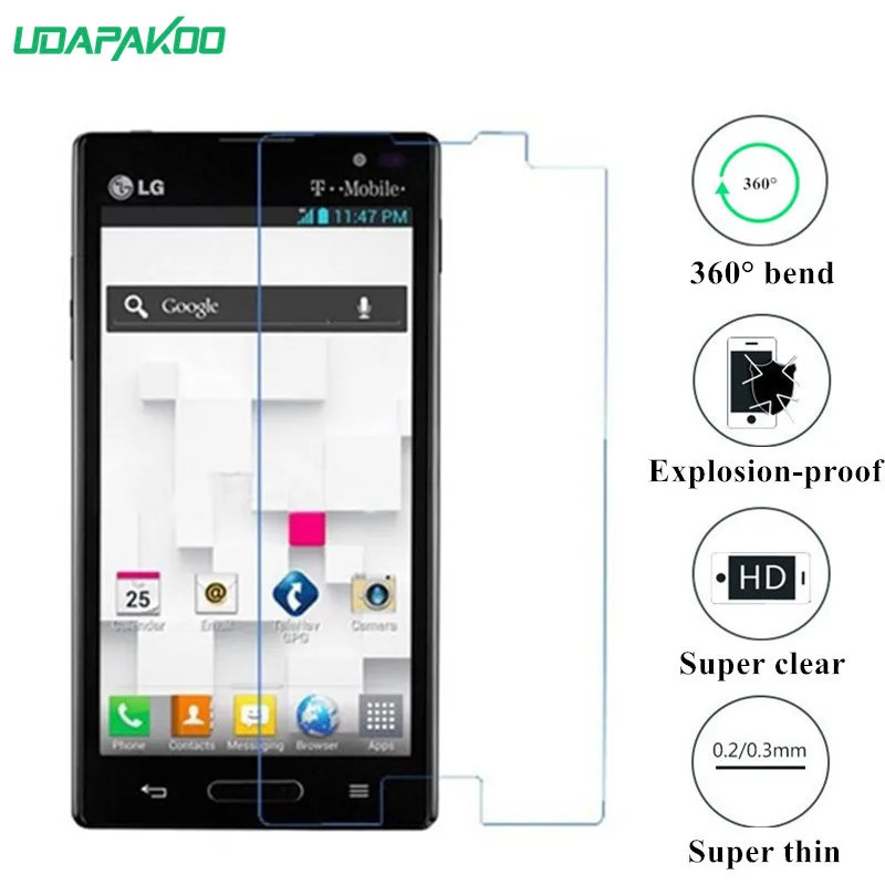 Udapakoo прозрачная закаленная (мягкое стекло) пленка для LG Optimus L9 P765 p769 P760 нано