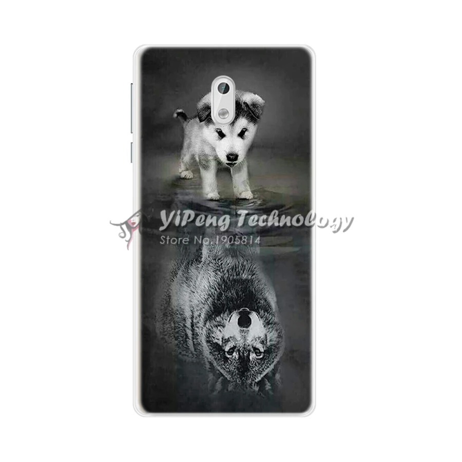 For Phone Case Nokia 3 Silicone 360 Cover Soft Nokia3 Back Housing Animal Cartoon Coque |