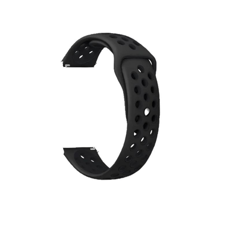 black black Силиконовый браслет для Xiaomi Mijia, кварцевые часы, ремешок, умный ремешок для наручных часов, браслет для Xiaomi Mijia, кварцевые часы, ремешки, ремень - Цвет: black black