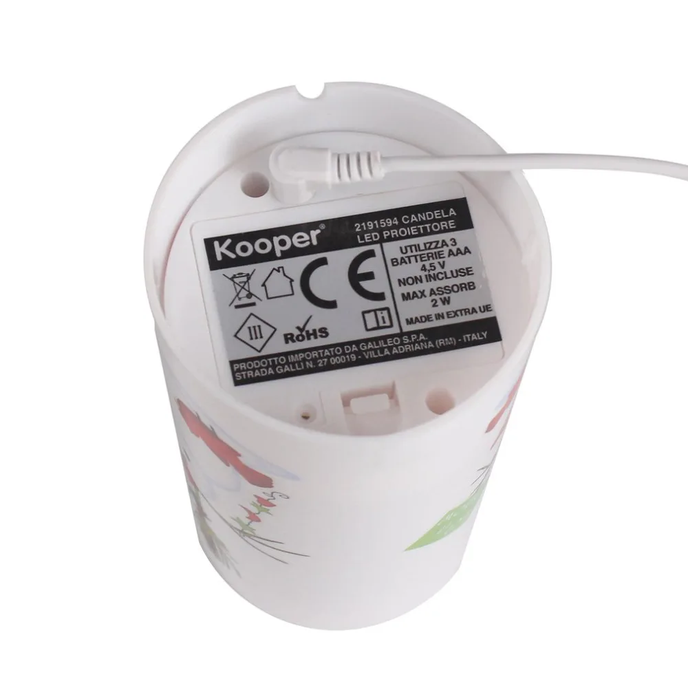 Светодио дный LED Беспламенного Свеча проектор ночник красочные Ротари Мигает