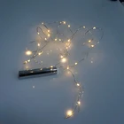 Светодиодная лампа-гирлянда с питанием от батареи, 15 светодиодов, Рождественская гирлянда сделай сам для вечерние ринки, Хэллоуина, свадьбы, украшение