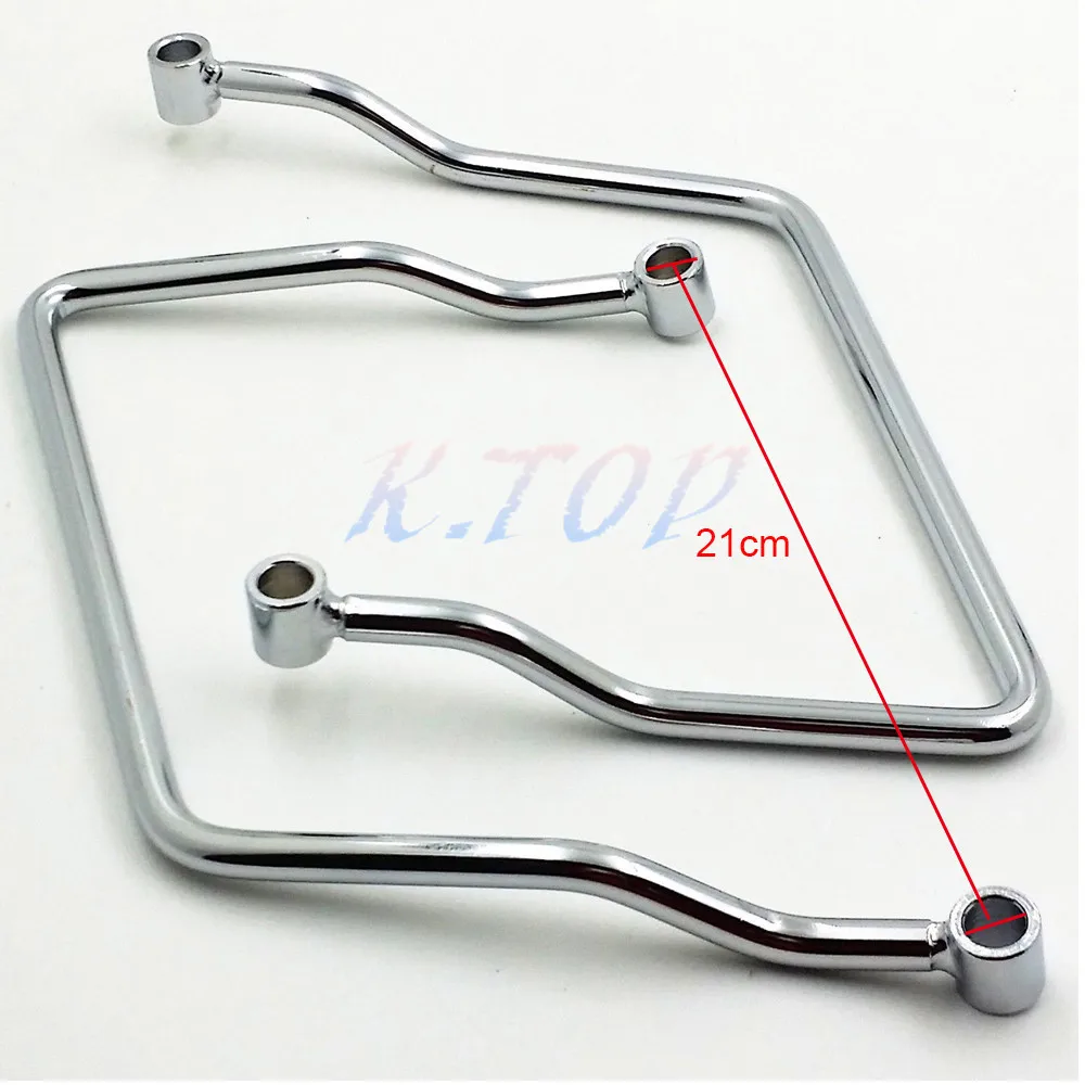 Мотоциклетная хромированная подседельная сумка кронштейн для крепления стойки