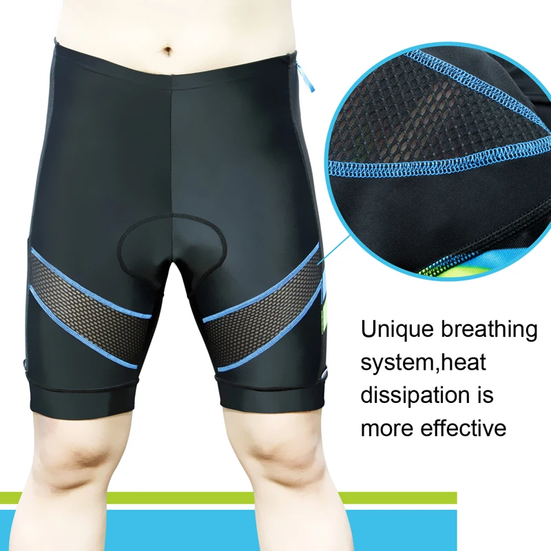 Мужские шорты для велоезды с вставками карманами противоударные велосипедистов