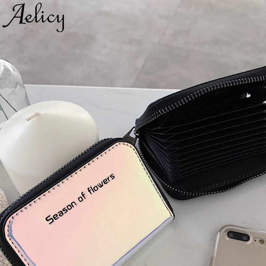 Женский кошелек Aelicy разноцветный Повседневный высокого качества с карманом для