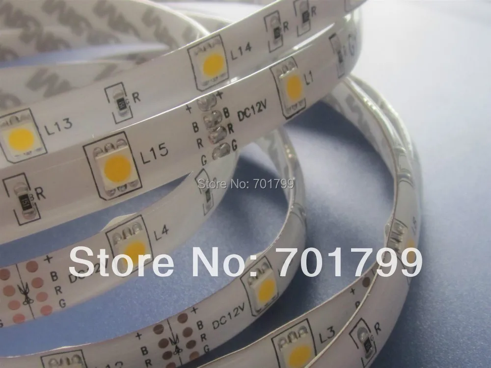 Светодиодная лента 5050 SMD 12V гибкий свет 30LED/m 5m 150 LED белый теплый синий зеленый