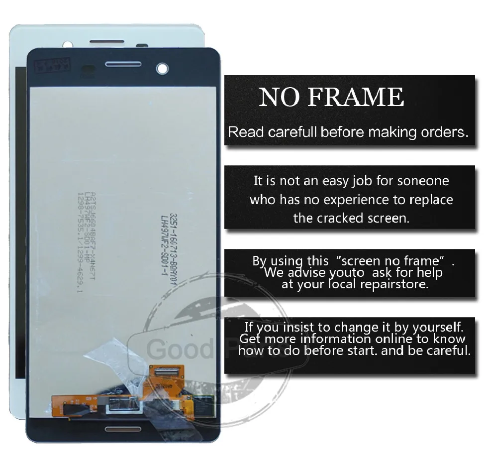 100% протестированный дисплей для Sony Xperia X LCD F5121 F5122 кодирующий преобразователь