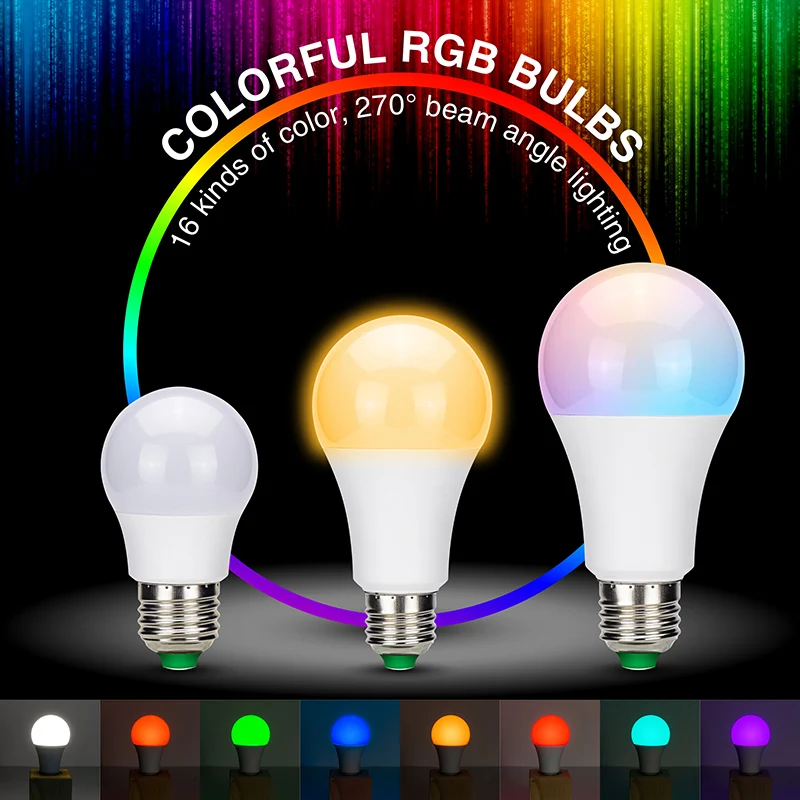 Затемнения светодиодный цветная (RGB) Светодиодная лампа с памятью Функция + ИК