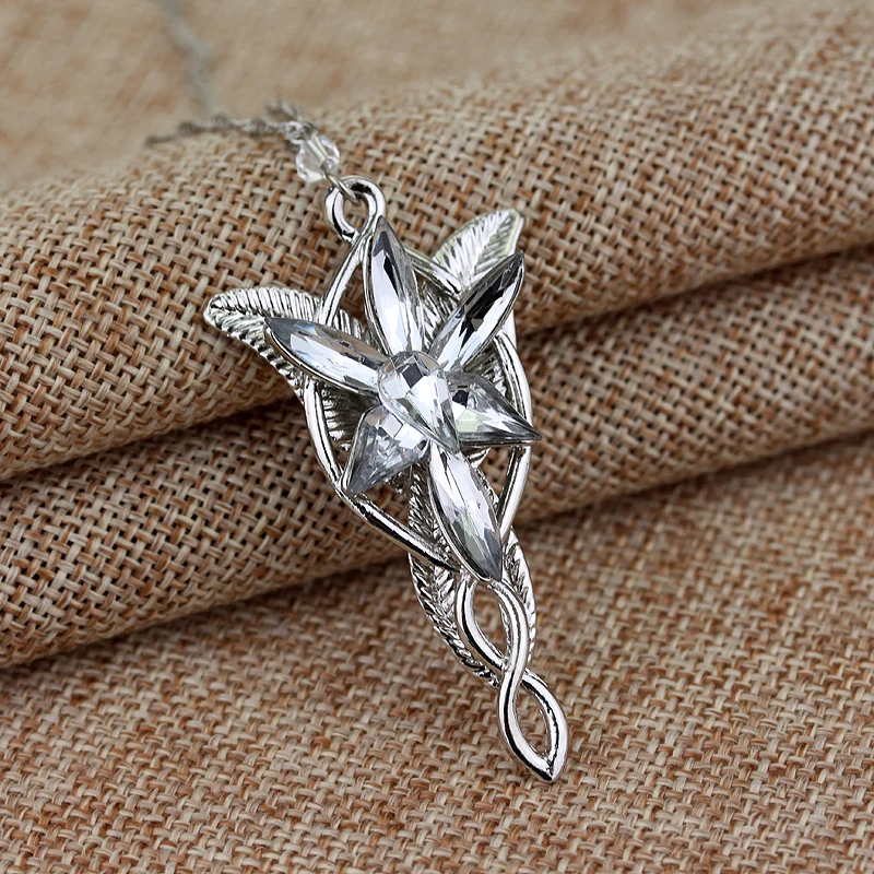 Ожерелье с кулоном Arwen Evenstar золотого и серебряного цвета ожерелье красными