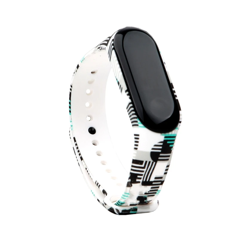 NO.8 Watch Strap Цвет для Xiaomi Mi ремешок 3 спортивный ремешок часы Силиконовые наручные смарт-Аксессуары - Цвет ремешка: NO.8 Watch Strap