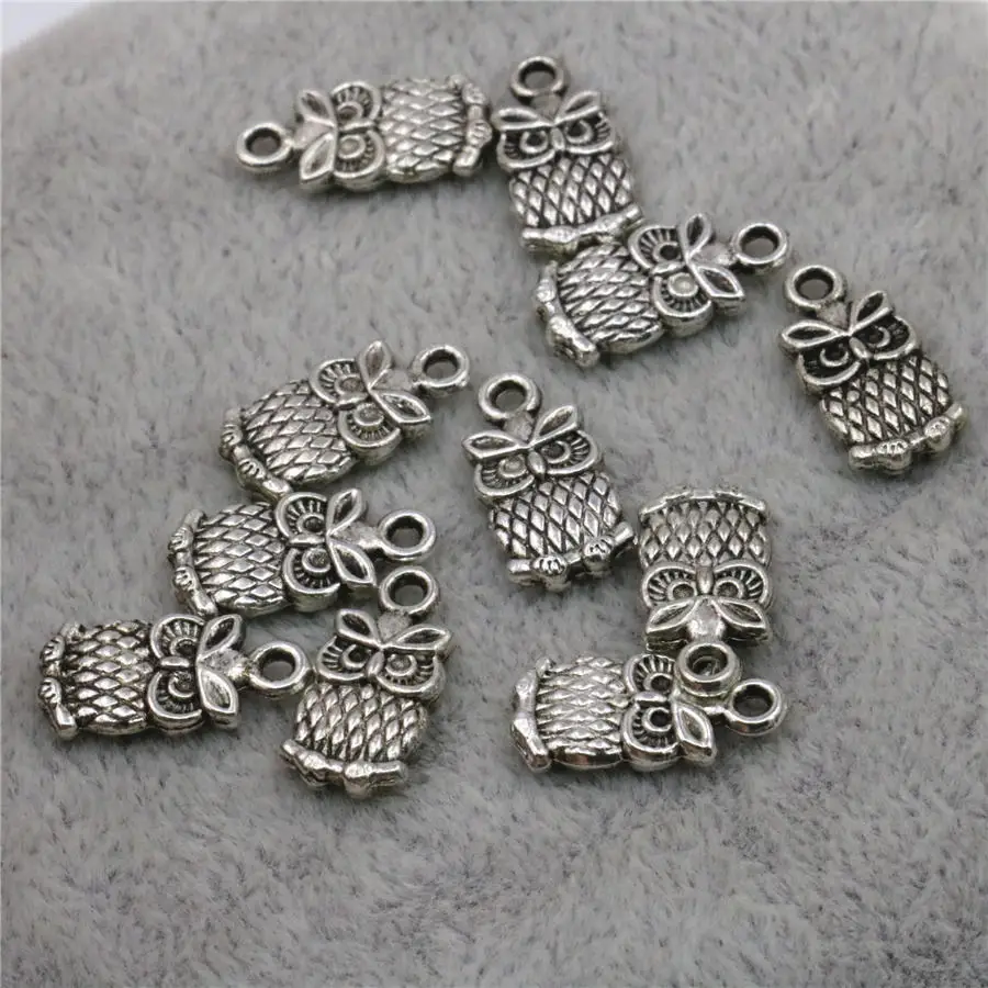 Новые популярные медные бусины в форме совы на удачу сделай сам фурнитура