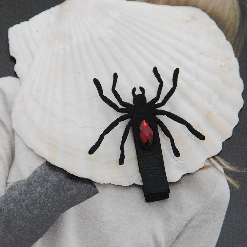 New 1 Pair Fashion Wings Spider Hairpins Halloween fashion Hair Clips Girls Costume Dress-up 2019 | Grips
