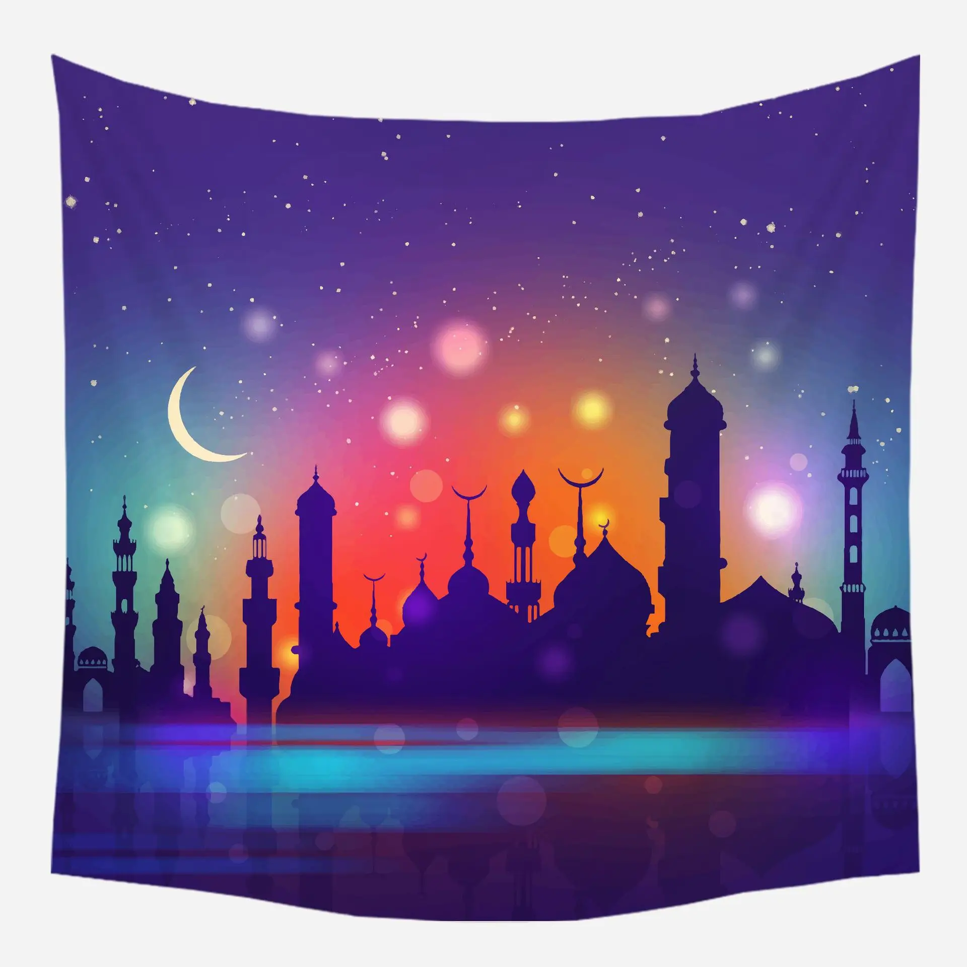 Рамадан и Eid настенный гобелен скатерть для домашнего декора Фон цифровой печати