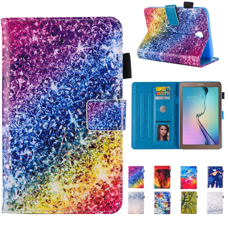 Для Samsung tab A 8 0 2017 t385 красивый пляжный кожаный чехол с принтом для Galaxy Tab T380 T385 SM-t385 |