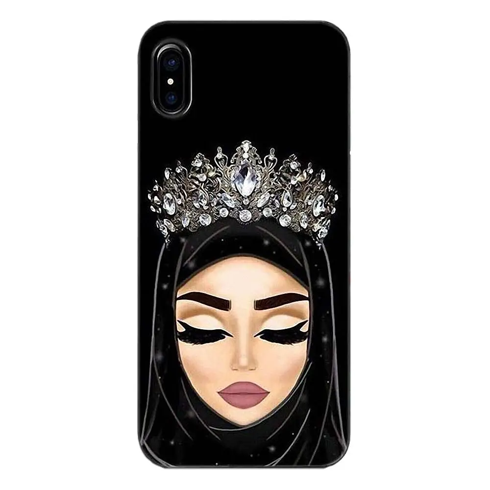 Tpwxnx хиджаб красивые мусульманские женщины ТПУ роскошь для Apple iPhone X 4 4S 5 5C 5S SE 6 6S 7 8