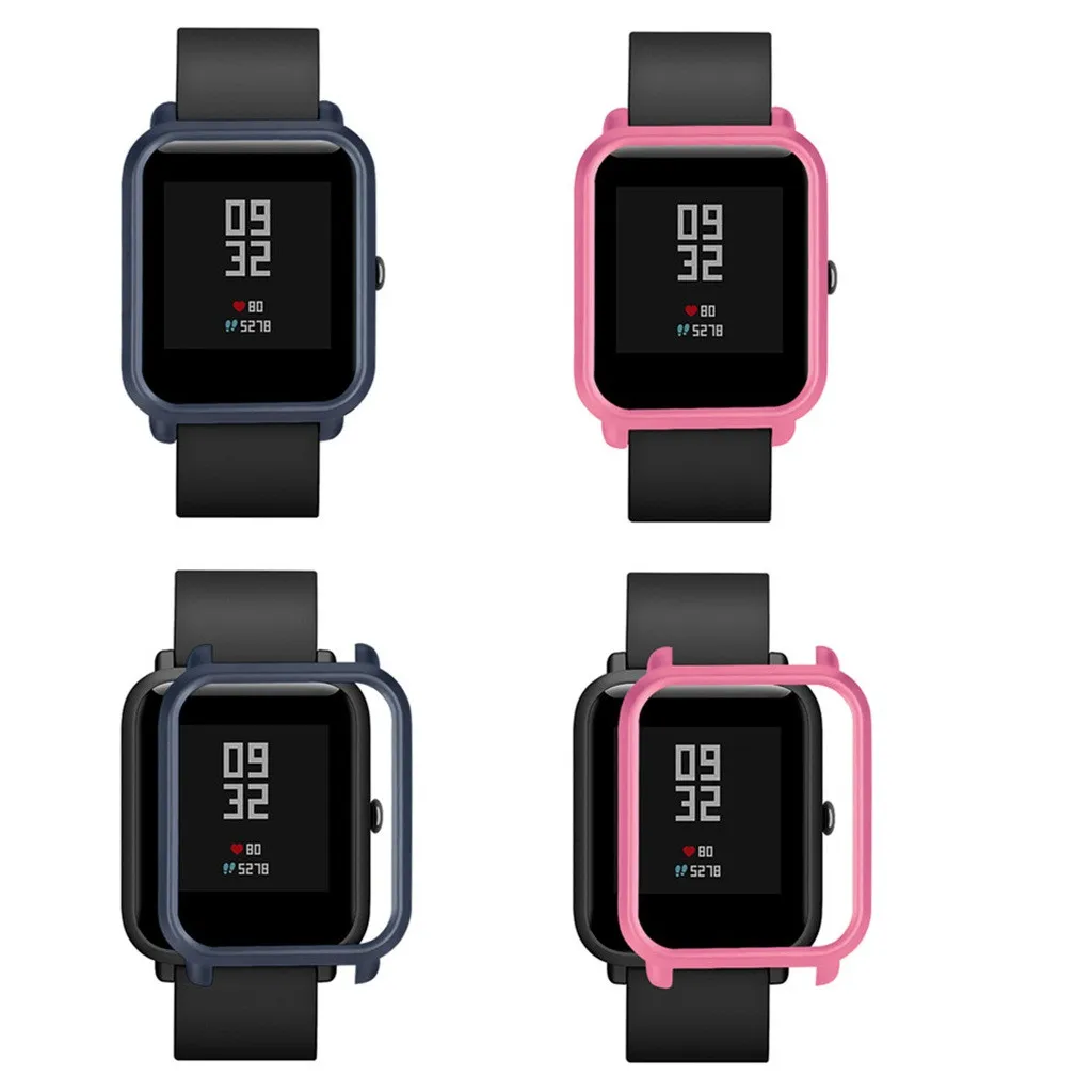 Защитный чехол тонкий Цветной корпус из поликарбоната защитный для Huami Amazfit Bip Younth