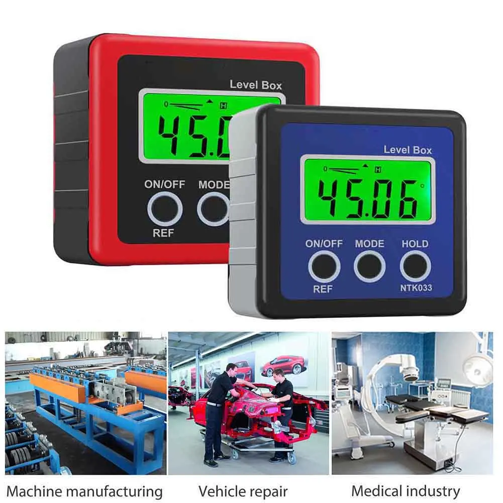 Цифровой бокс Калибр угломер Уровень Инклинометр магнитное основание 0 360