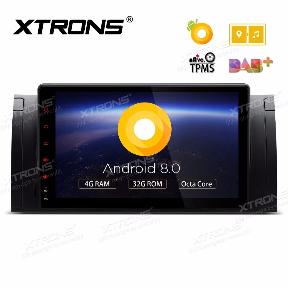 Автомобильный мультимедийный GPS радиоприемник 9 дюймов Android 8 0 для BMW X5 E53 1999 2006 и E39