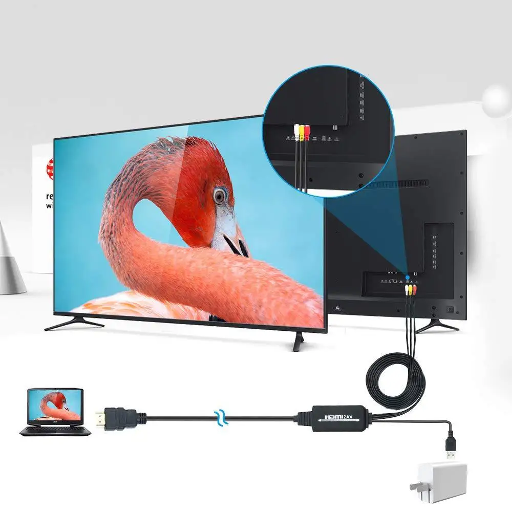 Кабель HDMI-AV Digitblue HDMI-конвертер AV-кабель адаптер HDMI в 3RCA CVBS композитный
