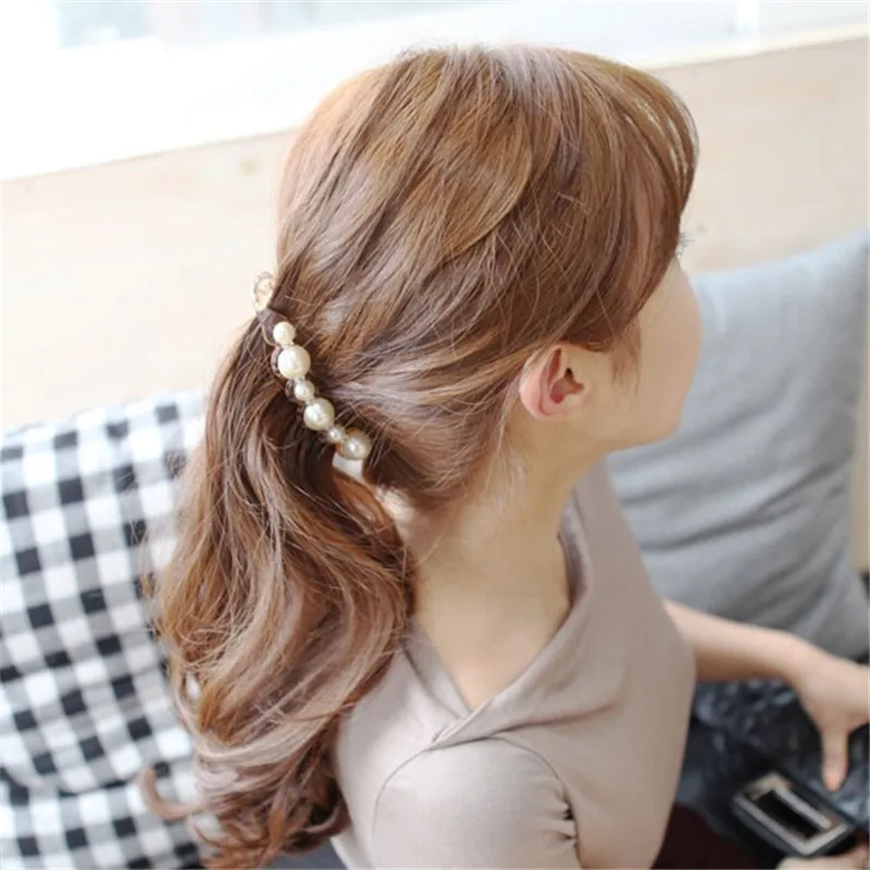 Распродажа женские заколки для волос 2 цвета имитация жемчуга модные украшения