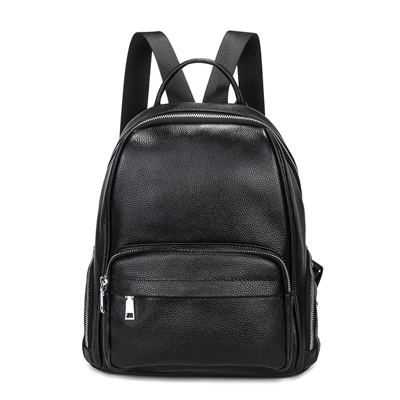 

New Fashion 100% Genuine Leather Women Backpacks High Quality Female Real Natural Leather Ladies Girl Student Casual Backpack