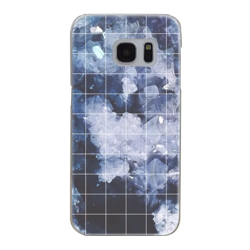 H466 Fashion Geometry Transparent Hard PC Case Cover For Samsung Galaxy S Note 3 4 5 6 7 8 9 Edge Plus |