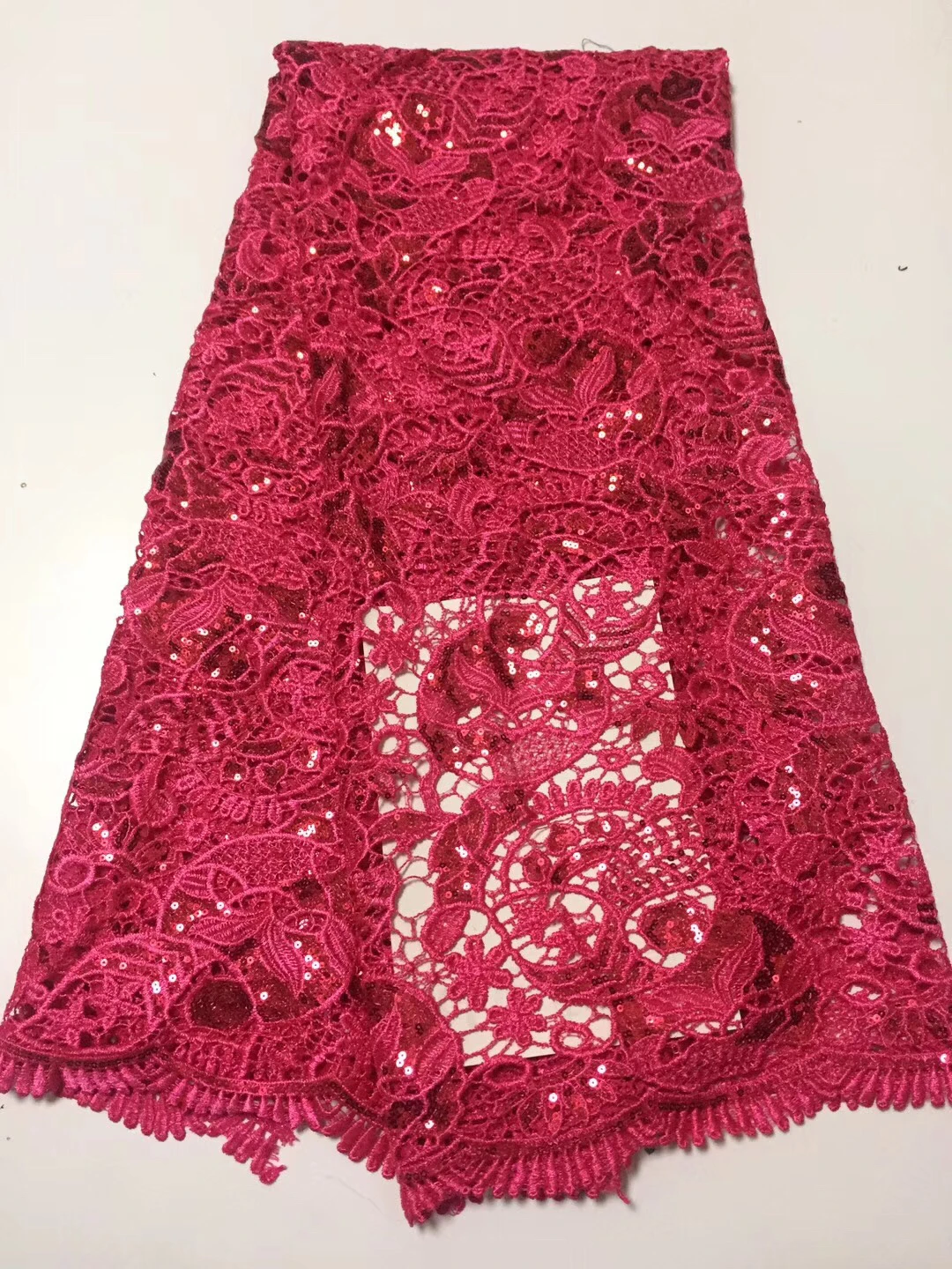 

The latest French sequins lace fabric 2019 high quality African lace fabric for the wedding Nigeria lace material CD32081