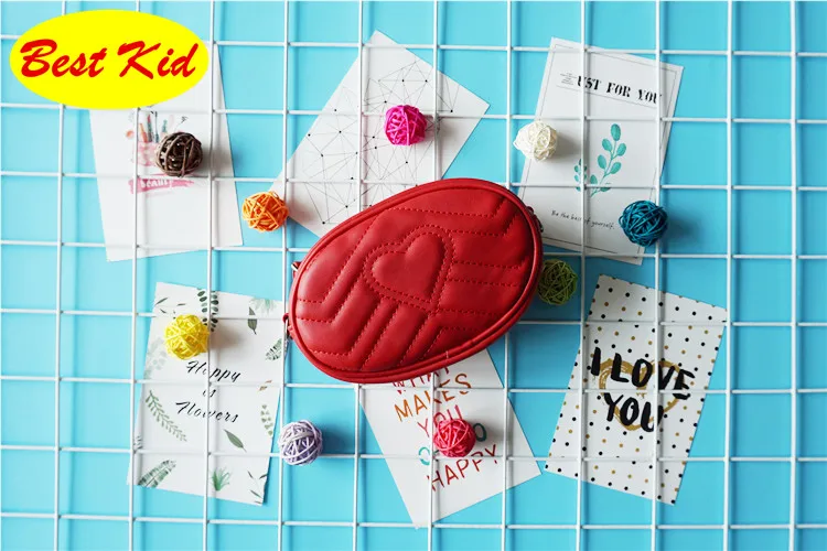 Red BestKid сумки! Детский Рождественский подарок для маленьких девочек, новые брендовые поясные сумки для малышей, модные вечерние сумки для подростков, уличные поясные сумки SMT067 - Цвет: Red