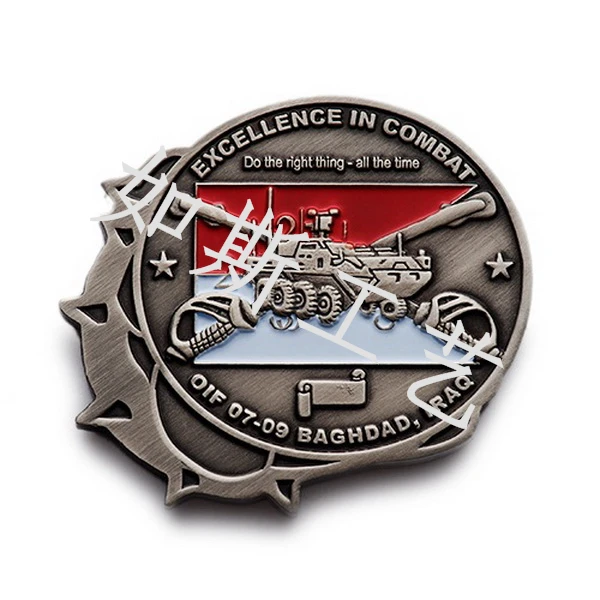 

Metal color metal badges