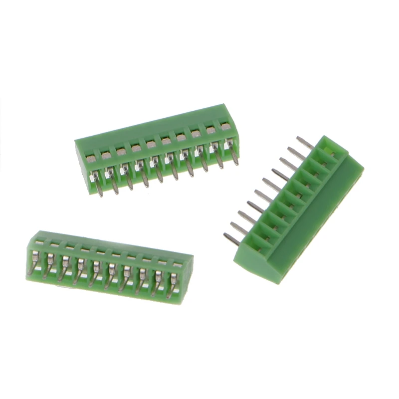 10 шт. 2Pin 10Pin Винтовые клеммные колодки для монтажа на печатной плате коннектор с