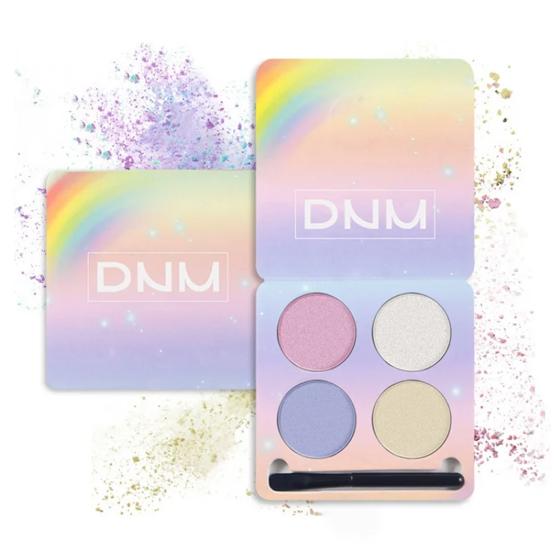 4 вида цветов тени для век пудра блестящая водостойкая долговечная матовая