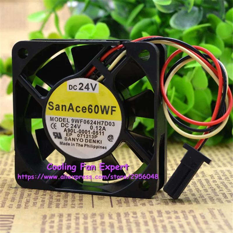9WF0624H7D03 оборудование специальный вентилятор охлаждения DC 24V 0.12A 6015 6 см 60*60*15 мм 3