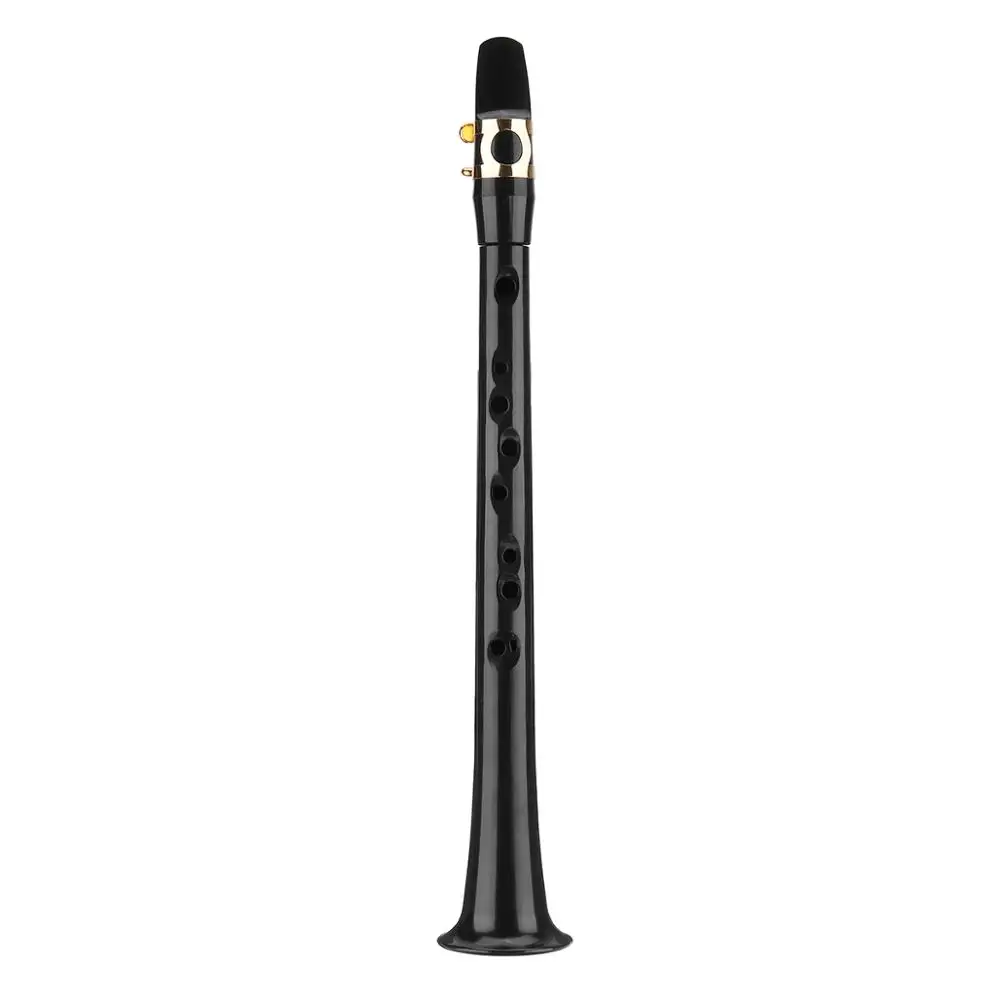 Black Черный LittleSax мини саксофон портативный C Ключ саксофон ABS легкий саксофон музыкальные инструменты с сумкой для переноски для нищий - Цвет: Black