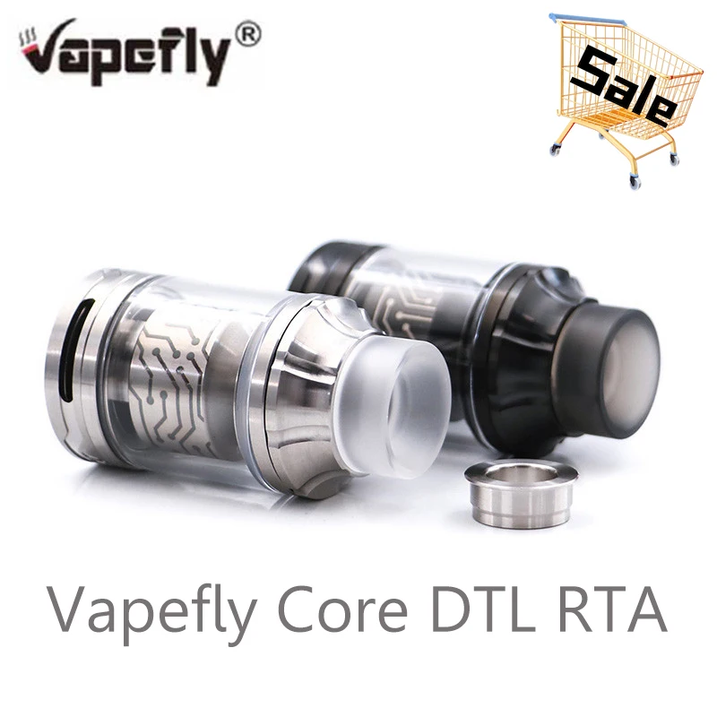 Новейший оригинальный Vapefly Core DTL RTA Q система воздушного потока анти нагрев одна