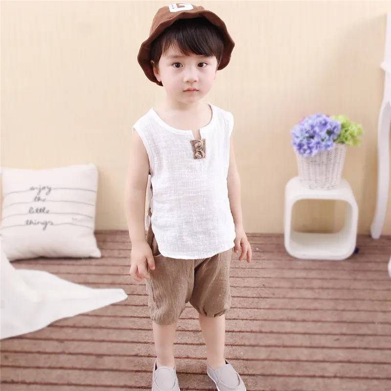 Hurave/2 цвета комплекты для мальчиков Повседневный стиль Детские с жилетом в