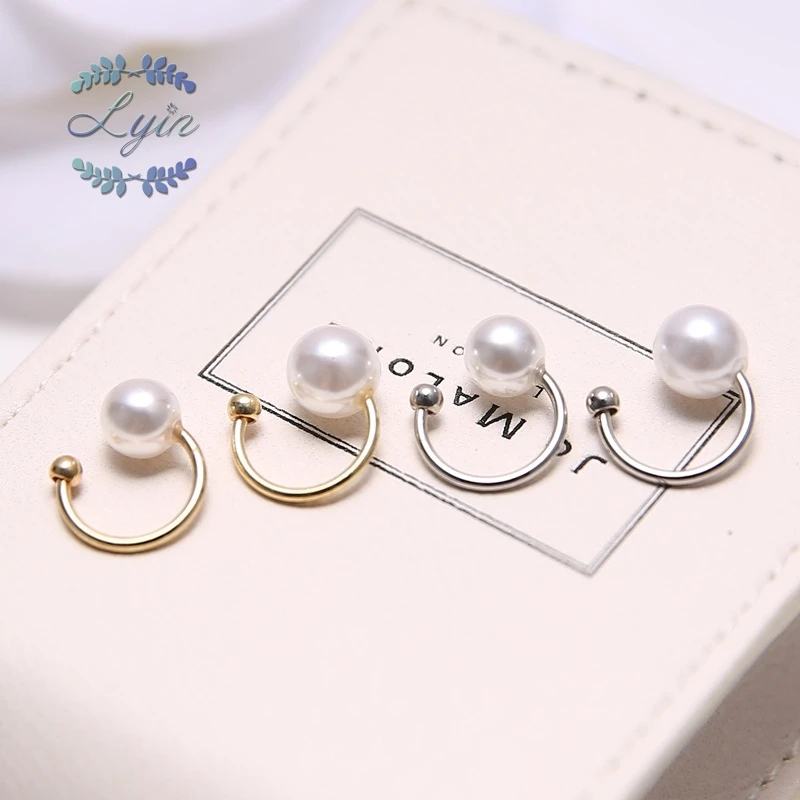 Папка для ушей с искусственным жемчугом без проколов клипсы ювелирных изделий|ear