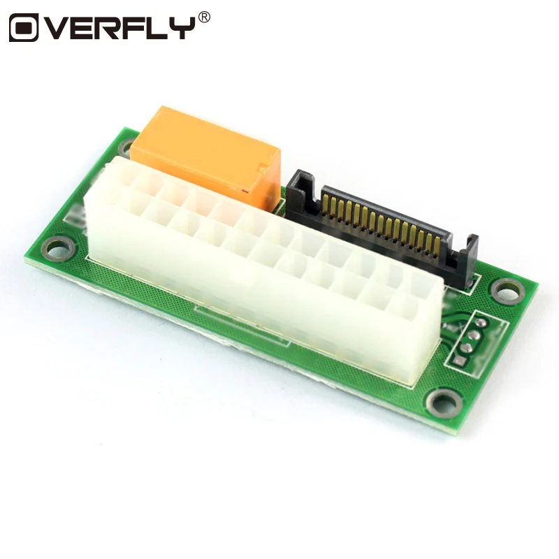 Overfly питание для ATX SATA к Molex 4Pin синхронизации синхронный Starter Extender карты двойной