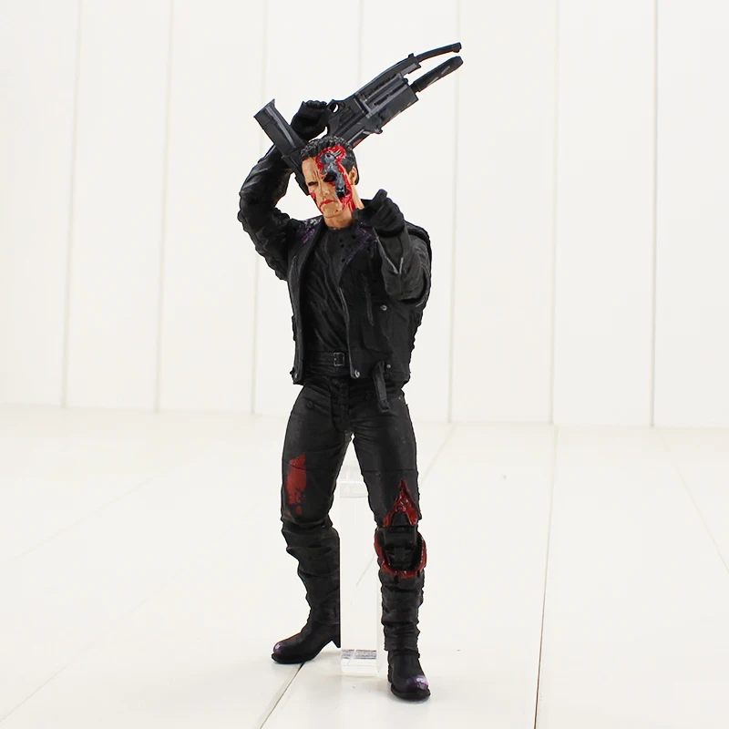 18 см Il Terminator t Action Figure Arnold Schwarzenegger Commando Con Gun Arma Modello Giocattolo|Игровые фигурки и