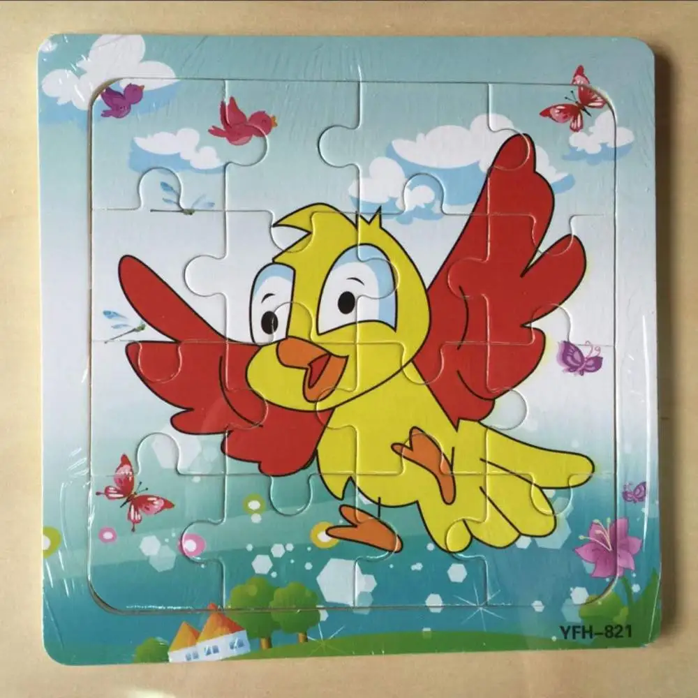 Diy деревянная головоломка для детей игрушка когнити на пазле Infantil Пазлы деревянные игрушки для детей Educatief Speelgoed Kleuters игрушки - Цвет: Оранжевый
