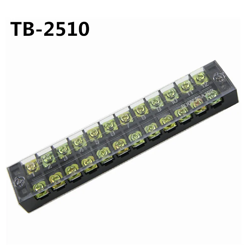 10 шт. 600 в 25А TB2503/2504/2505 Барьерная полоса Клеммная колодка Соединительная плата |